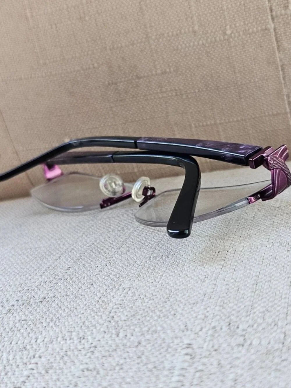 Bulova Women Eyeglasses Frame VIOLET Eyewear HOTCHKISS Glasses Half Rim Frame